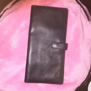 Hearse big wallet or billfold black leather